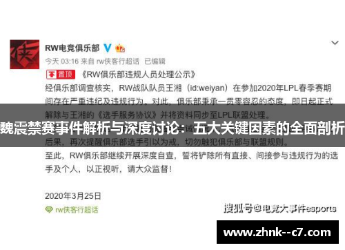 魏震禁赛事件解析与深度讨论：五大关键因素的全面剖析